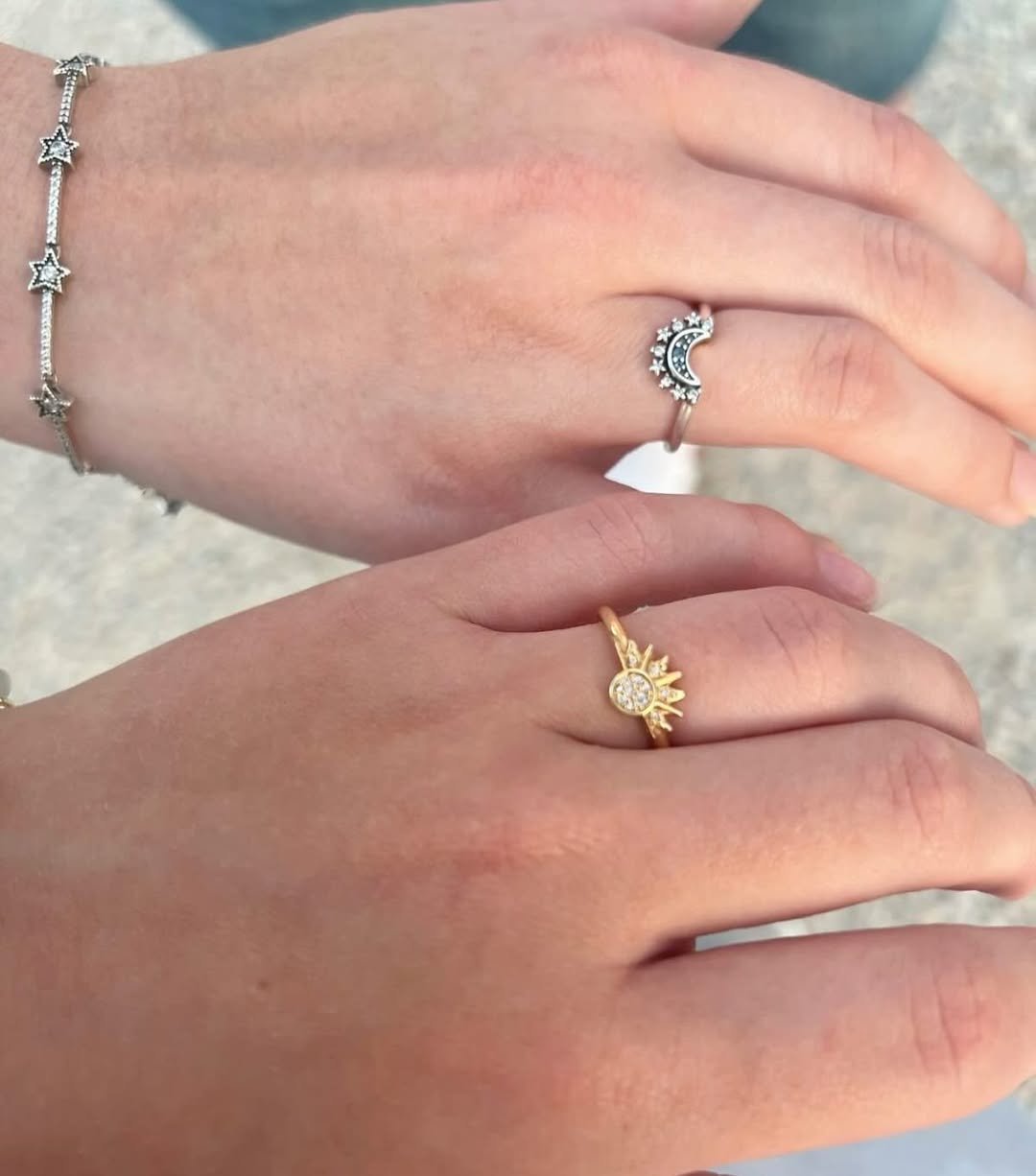 Anillo Sol Y Luna 2 En 1