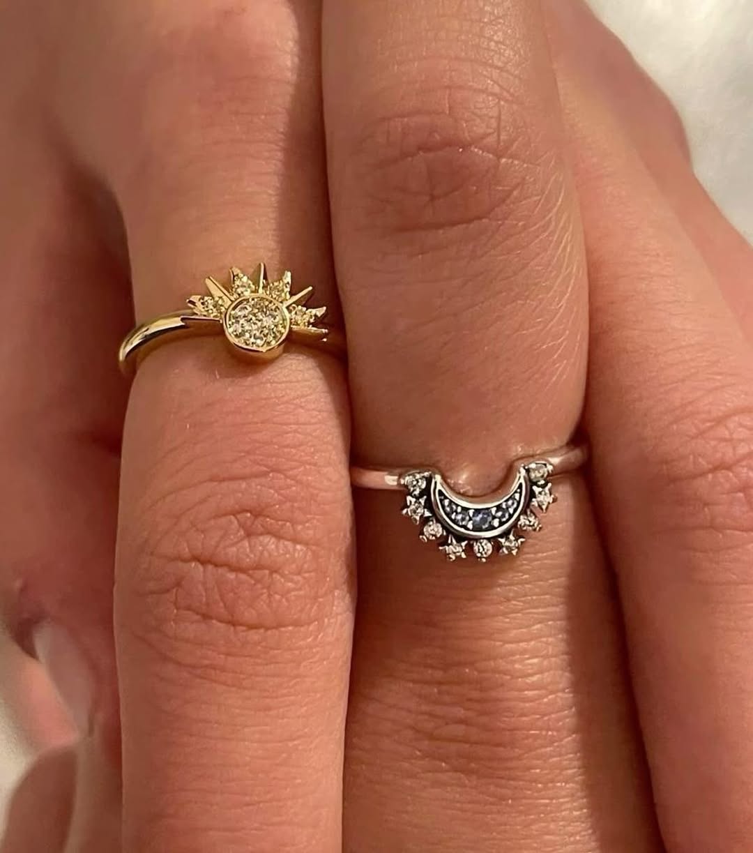 Anillo Sol Y Luna 2 En 1